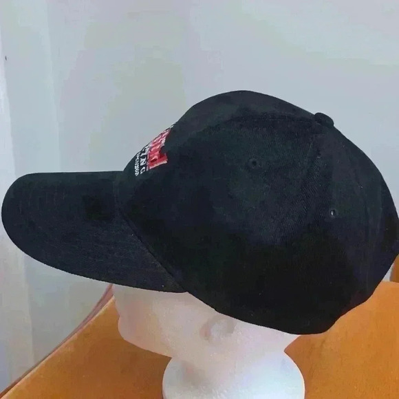Bud  Racing Vintage 90s Strapback Cap Hat Budweiser Beer Black Baseball - Picture 3 of 8
